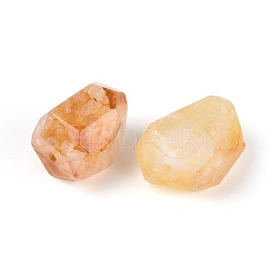 Natural Yellow Hematoid Quartz/Golden Healer Quartz Beads G-N360-11A-03-1