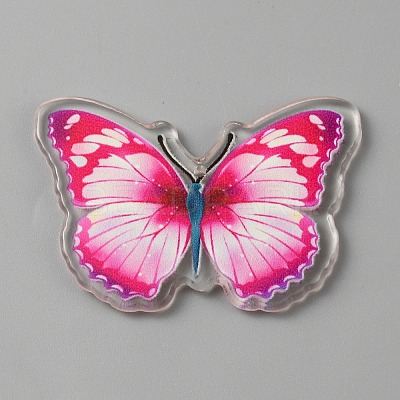 Printed Acrylic Pendants OACR-WH0028-22F-1