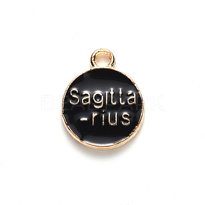 Alloy Enamel Pendants ENAM-S124-01B-08F-1