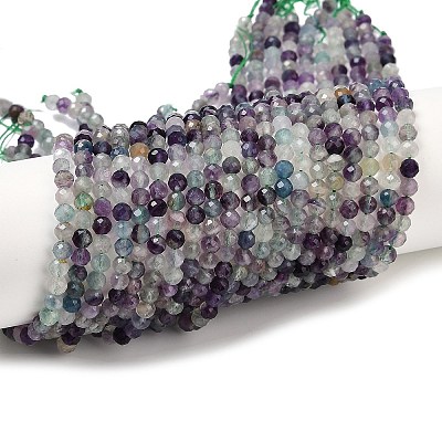 Natural Fluorite Beads Strands G-A252-A01-01-1