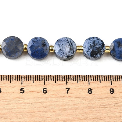 Natural Dumortierite Beads Strands G-B094-A36-01-1