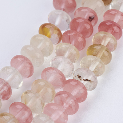 Tigerskin Glass Beads Strands G-P354-17-8x5mm-1