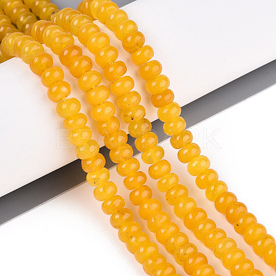 Dyed Natural White Jade Beads Strands X-G-T139-59A-07-1