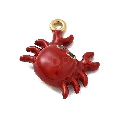 304 Stainless Steel Enamel Pendants X-STAS-I355-11G-07-1