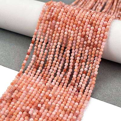 Natural Pink Aventurine Beads Strands G-M438-A09-02-1