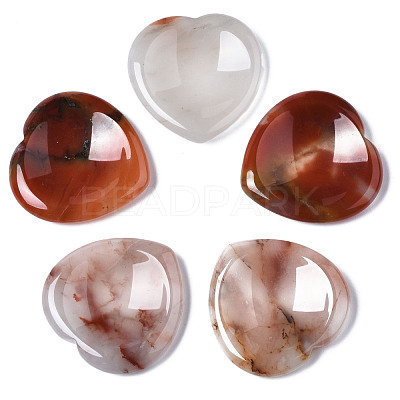 Natural Agate Thumb Worry Stone G-N0325-01-04-1