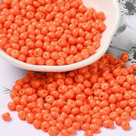 6/0 Opaque Baking Paint Glass Seed Beads X1-SEED-M012-02A-05-1