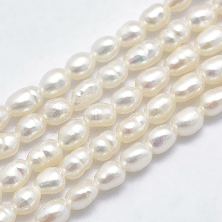 Natural Cultured Freshwater Pearl Beads Strands PEAR-F007-83-1