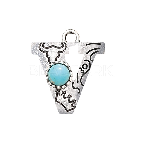 Synthetic Turquoise Pendants PW-WG43221-21-1