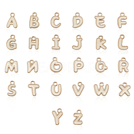 Golden Plated Alloy Enamel Charms ENAM-CJ0001-18A-1