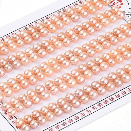 Grade 3A Natural Cultured Freshwater Pearl Beads PEAR-N018-3A-4550B-1