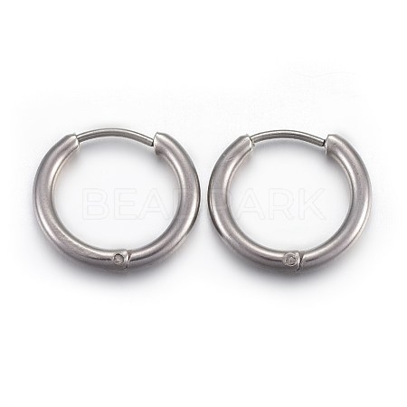 Tarnish Resistant 202 Stainless Steel Huggie Hoop Earrings X-EJEW-L205-02G-P-1