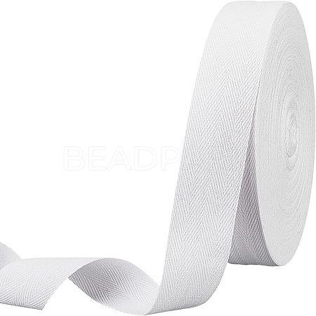Cotton Cotton Twill Tape Ribbons OCOR-WH0057-30F-01-1