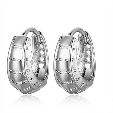 Brass Hoop Earrings EJEW-S205-JN454-1-1