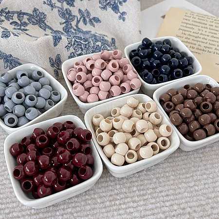 Opaque Acrylic European Beads OACR-I011-04-1