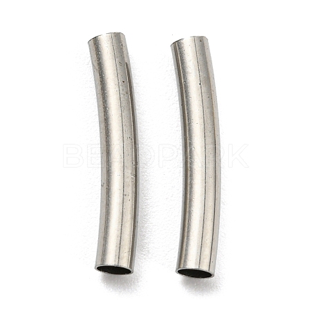 Non-Tarnish 304 Stainless Steel Tube Beads STAS-B047-27B-P-1