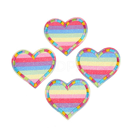 Heart Appliques X-DIY-S041-109-1
