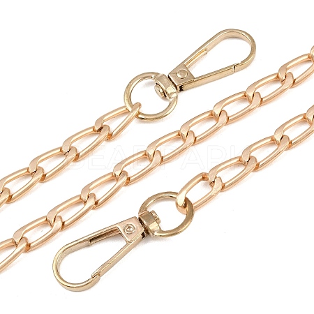 Alloy Twisted Chain Bag Chains X-AJEW-H145-86G-1