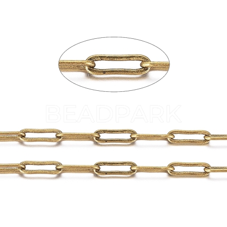 Brass Paperclip Chains CHC-S008-001C-AB-1