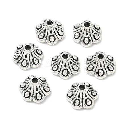 Tibetan Style Bell Filigree Bead Caps TIBE-A23845-AS-FF-1