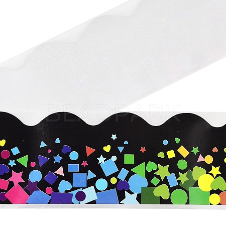 Wavy Edge Sticker Classroom Decorations AJEW-Z030-08D-1