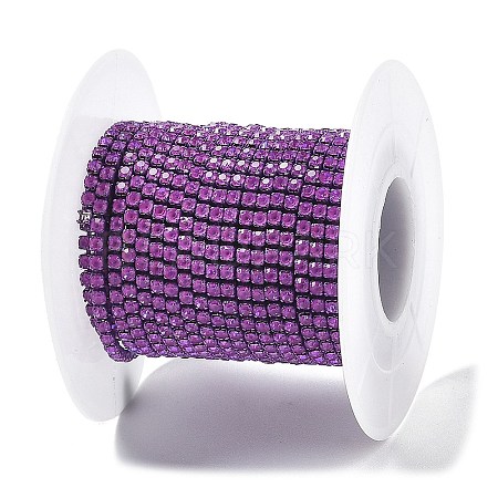 Iron Rhinestone Glass Cup Chain CH-U001-01Y-1