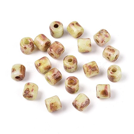 Baking Paint Glass Seed Beads SEED-N009-02E-1