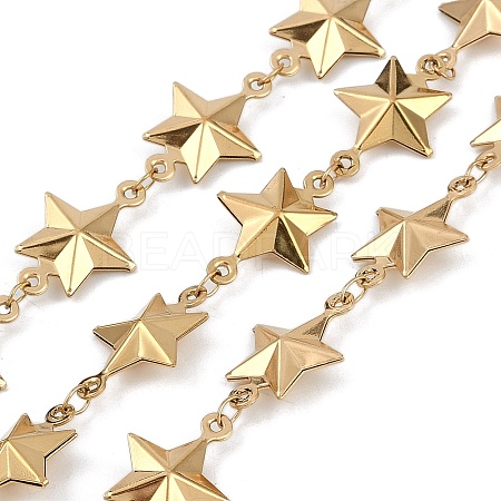 Ion Plating(IP) 304 Stainless Steel Star Link Chains CHS-Z002-05G-1