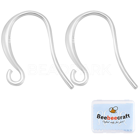 10Pcs 925 Sterling Silver Earring Hooks STER-BBC0007-12-1