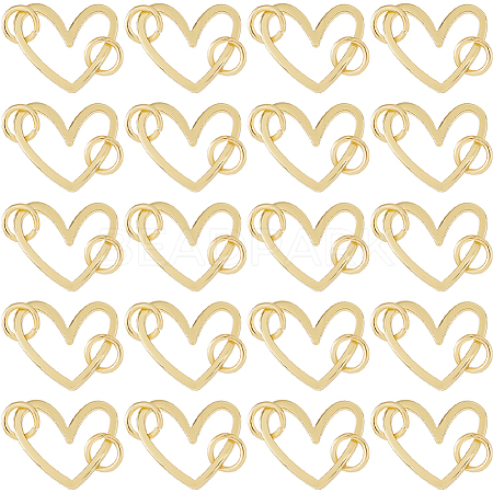 20Pcs Brass Pendants PALLOY-HS00023-1