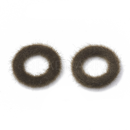 Faux Mink Fur Covered Linking Rings WOVE-N009-07D-1