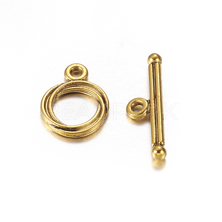 Tibetan Style Toggle Clasps GLF0539Y-NF-1