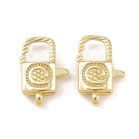 Brass Lobster Claw Clasps KK-B167-17G-1