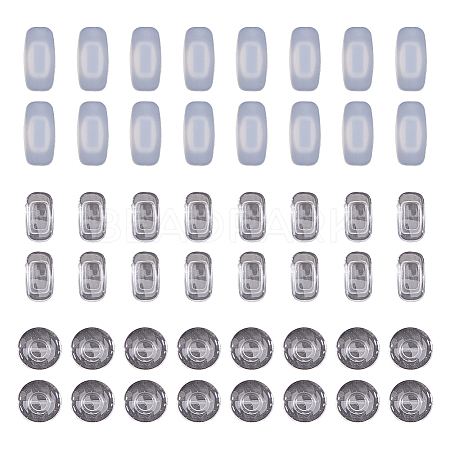 24 Sets 3 Style Silicone Eyeglass Nose Pads FIND-GF0004-33-1