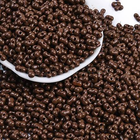 Baking Paint Glass Seed Beads SEED-K010-A24-1