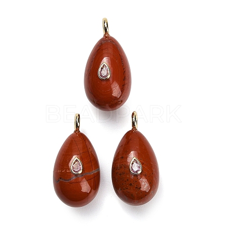 Natural Red Jasper Pendants GG-CBA4625-02G-03-1