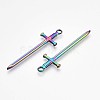 304 Stainless Steel Pendants STAS-N098-135M-2