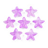 Transparent Spray Painted Glass Beads GLAA-N035-027-C05-1