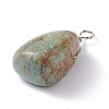 Natural Gemstone Pendants PALLOY-JF01160-3