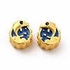 Rack Plating Alloy Enamel European Beads PALLOY-A001-54MG-2