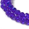 Electroplate Transparent Glass Beads Strands EGLA-A035-T3mm-L06-3