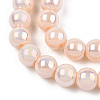 Electroplate Opaque Glass Beads Strands GLAA-T032-P6mm-AB09-2