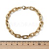 Ion Plating(IP) Rectangle 201 Stainless Steel Chain Bracelets BJEW-N240-06G-5