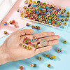 132Pcs 12 Colors Alloy Rhinestone Clay Pave Large Hole Beads ALRI-TA0001-28-7