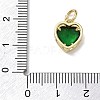 Brass Pave Cubic Zirconia Charms KK-CBA56EF-31G-02-3