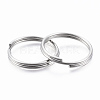Tarnish Resistant 304 Stainless Steel Keychain Clasp Findings J0RBB011-2