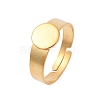 Adjustable 304 Stainless Steel Finger Rings Components X-STAS-F149-21G-B-1