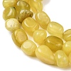 Natural Korea Olive Jade Nuggets Beads Strands G-T150-A02-01-3