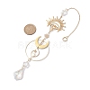 Brass Moon Eye Hanging Ornaments HJEW-TA00219-3