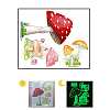 Glow in The Dark Mushroom Switch Wall Stickers MUSH-PW0001-084B-1